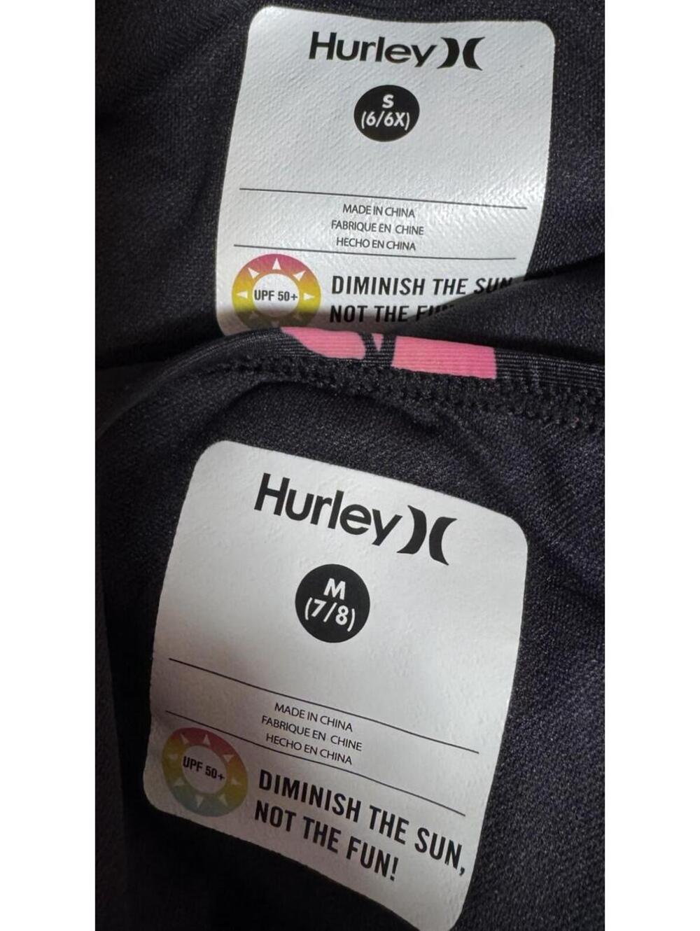 Hurley 2 Piece Tankini Bathing Suit Swimsuit Swimwear Girls Size S (6/6x) NWT - Picture 4 of 10